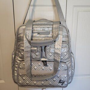 lug Silver Quilted Travel Bag
